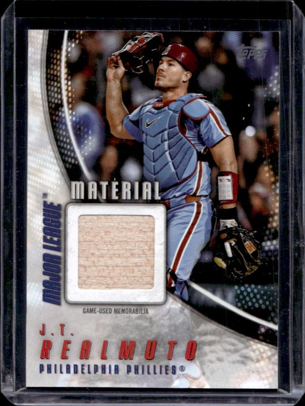 JT Realmuto 2025 Topps #MLM-JTR Major League Material Relics RAW