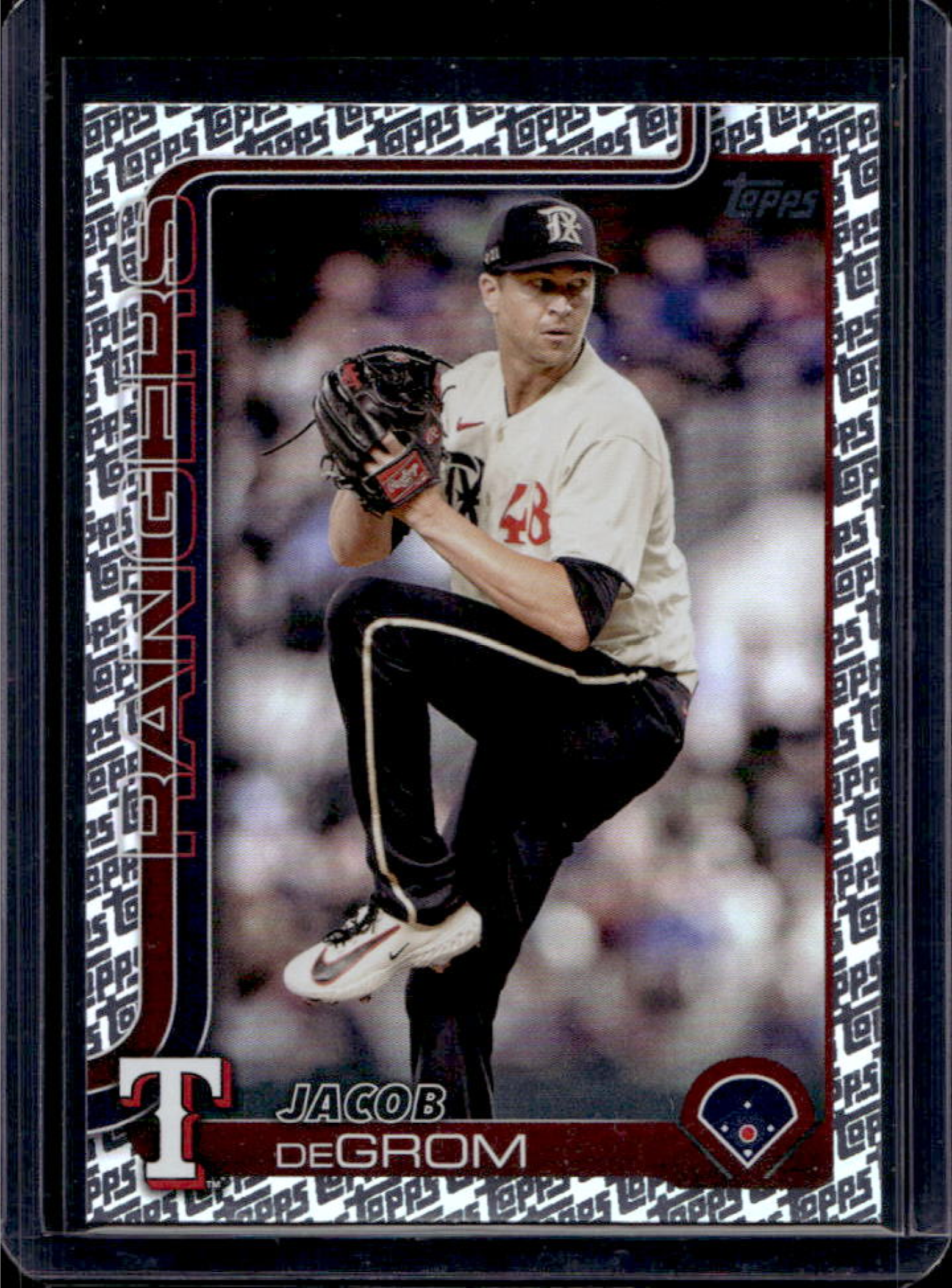 Jacob deGrom 2025 Topps #208 Topps Foil Pattern Price Guide 