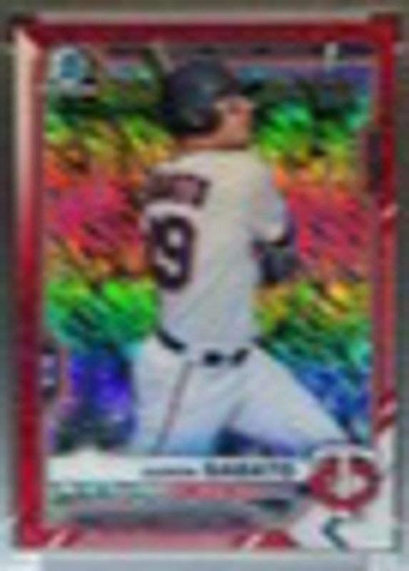 2021 Bowman #BCP-125 Chrome Prospects - Red Shimmer Refractor /5 (1st)