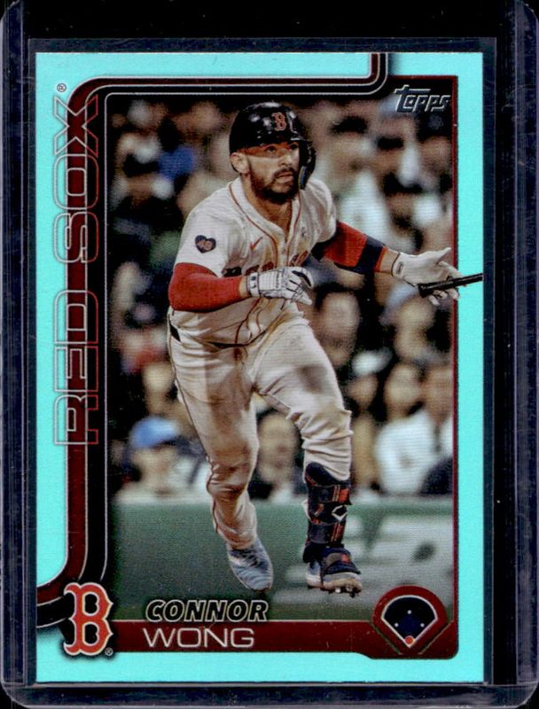 Connor Wong 2025 Topps #10 Aqua Rainbow Foilboard RAW