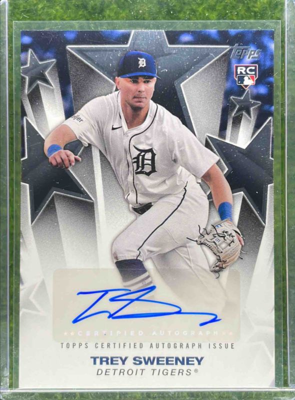 Trey Sweeney 2025 Topps #BSA2-TSW Baseball Stars Autographs (Series 2) Rookie RAW