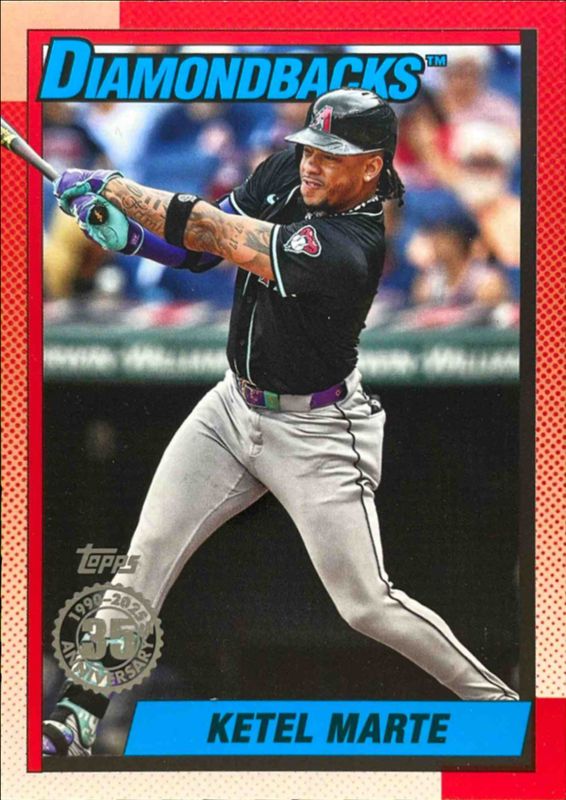 Ketel Marte 2025 Topps #90B2-23 1990 Topps Baseball RAW