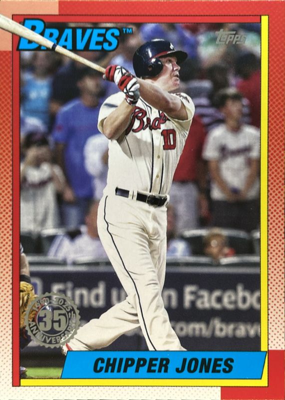 Chipper Jones 2025 Topps #T90-16 1990 Topps Baseball RAW