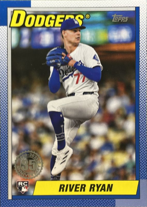 River Ryan 2025 Topps #T90-49 1990 Topps Baseball Rookie RAW