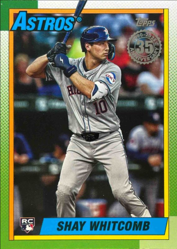 Shay Whitcomb 2025 Topps #90B2-29 1990 Topps Baseball Rookie RAW