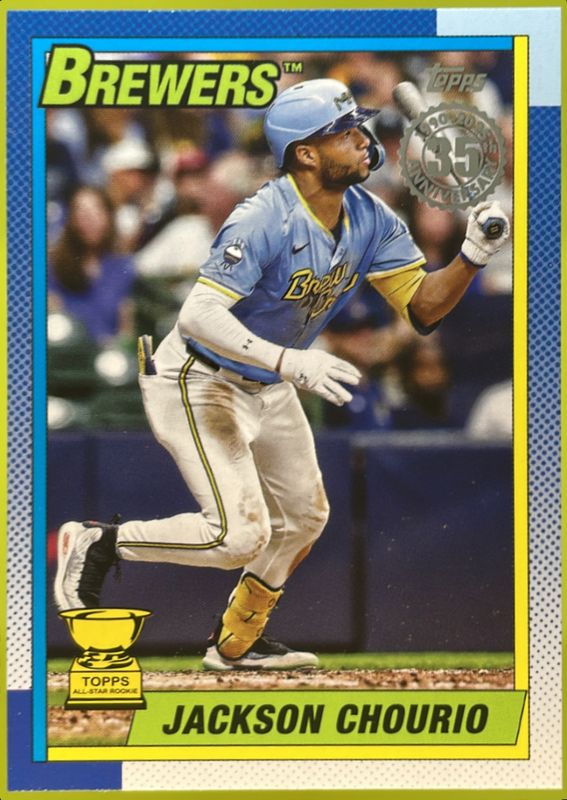 Jackson Chourio 2025 Topps #T90-37 1990 Topps Baseball RAW