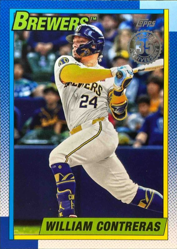 William Contreras 2025 Topps #90B2-17 1990 Topps Baseball RAW