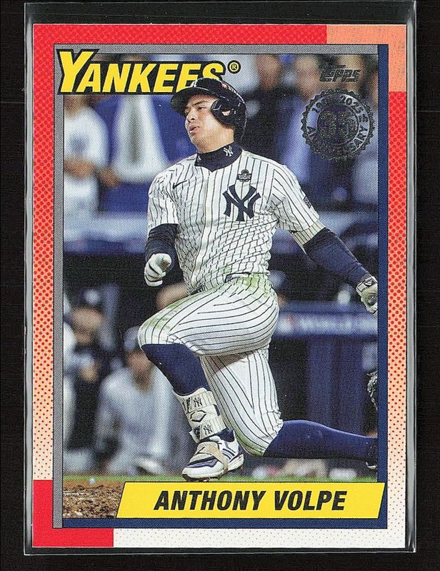 Anthony Volpe 2025 Topps #90B2-43 1990 Topps Baseball RAW