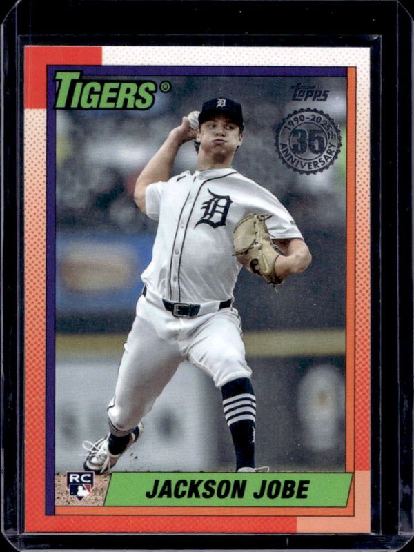 Jackson Jobe 2025 Topps #90B2-44 1990 Topps Baseball Rookie RAW