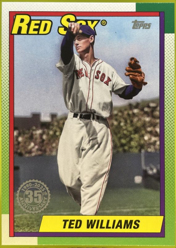 Ted Williams 2025 Topps #T90-26 1990 Topps Baseball RAW