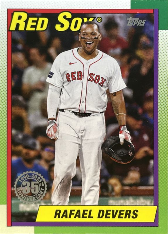 Rafael Devers 2025 Topps #T90-90 1990 Topps Baseball RAW