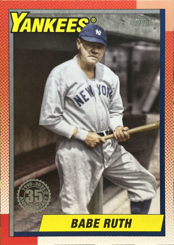 Babe Ruth 2025 Topps #T90-47 1990 Topps Baseball RAW