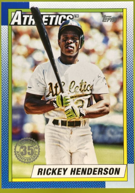Rickey Henderson 2025 Topps #T90-46 1990 Topps Baseball RAW