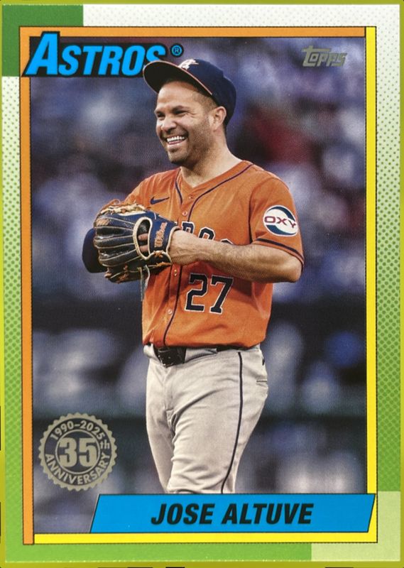 Jose Altuve 2025 Topps #T90-9 1990 Topps Baseball RAW