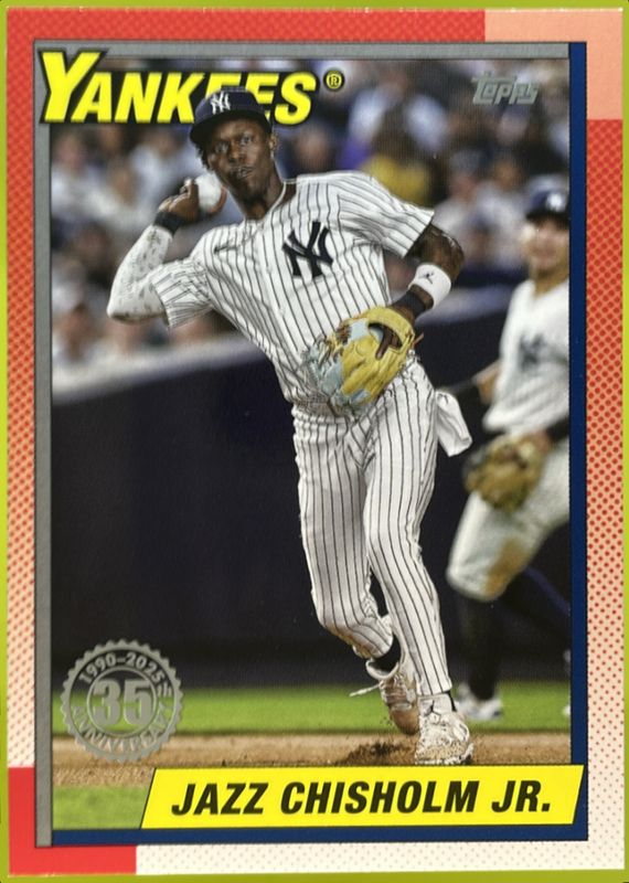 Jazz Chisholm Jr. 2025 Topps #T90-99 1990 Topps Baseball RAW