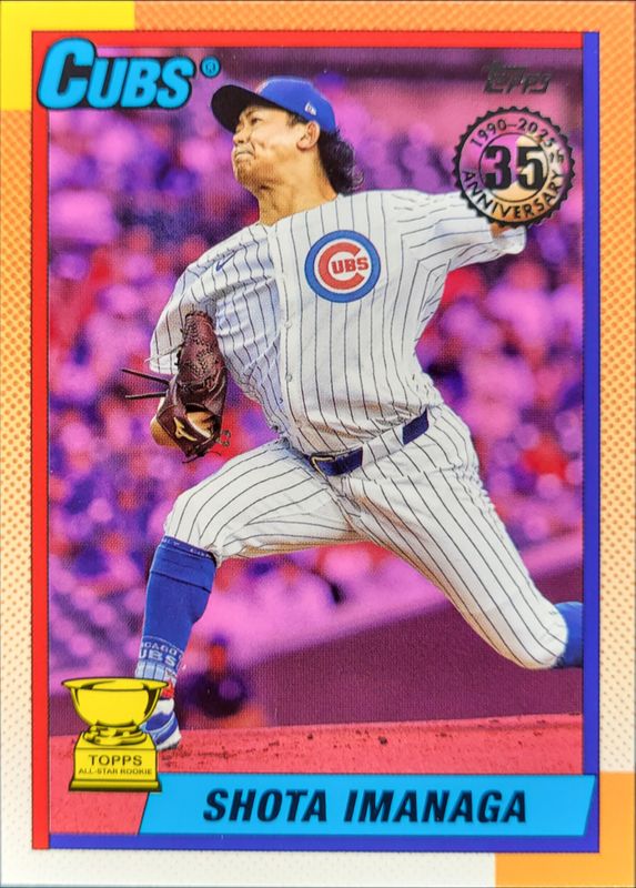 Shota Imanaga 2025 Topps #T90-85 1990 Topps Baseball - Pink RAW