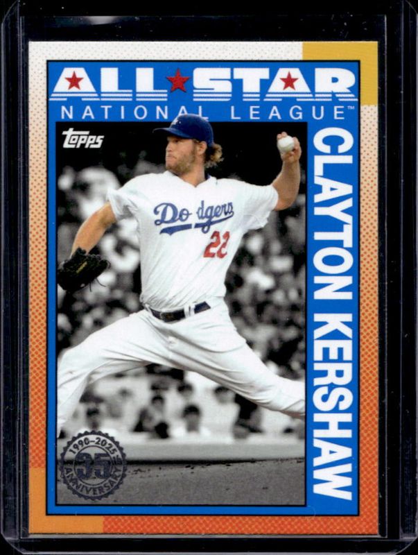 Clayton Kershaw 2025 Topps #90AS-27 All-Star RAW