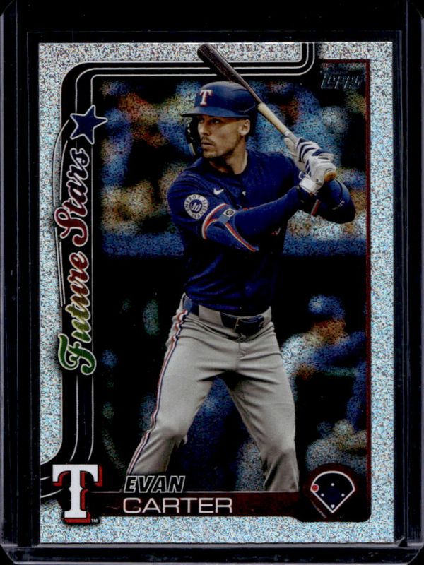 Evan Carter 2025 Topps #288 Sandglitter RAW