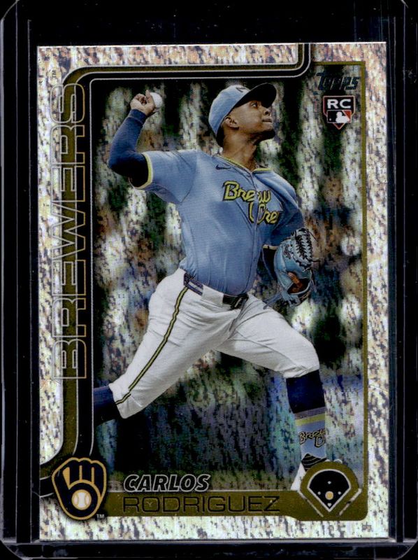 Carlos Rodriguez 2025 Topps #16 Sandglitter Rookie RAW