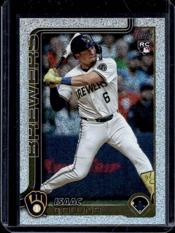 Isaac Collins 2025 Topps #657 Sandglitter Rookie RAW