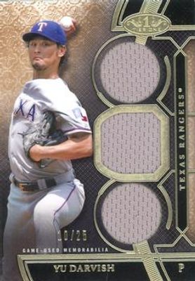 2015 Topps Tier One #TOR-YD Tier One Relics Triple Swatch /25