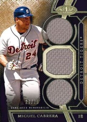 2015 Topps Tier One #TOR-MC Tier One Relics Triple Swatch /25