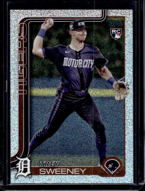 Trey Sweeney 2025 Topps #67 Sandglitter Rookie RAW