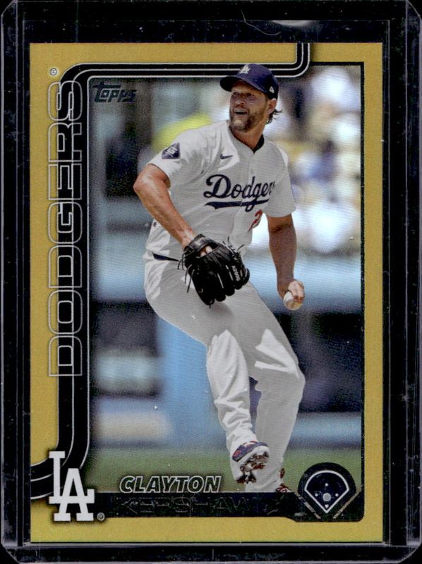 Clayton Kershaw 2025 Topps #146 Gold Holo Foil /50 RAW