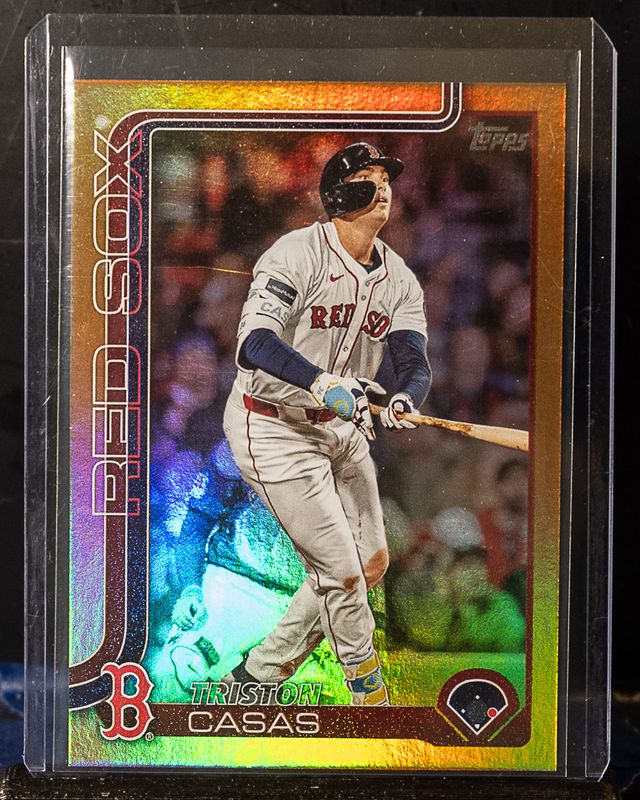 Triston Casas 2025 Topps #11 Gold Holo Foil /50 RAW