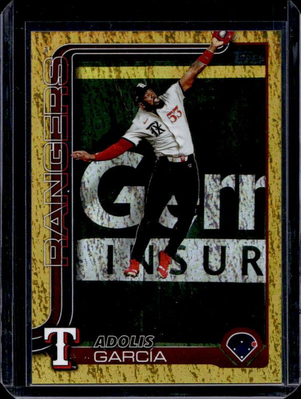 Adolis Garcia 2025 Topps #247 Gold Holo Foil /50 RAW