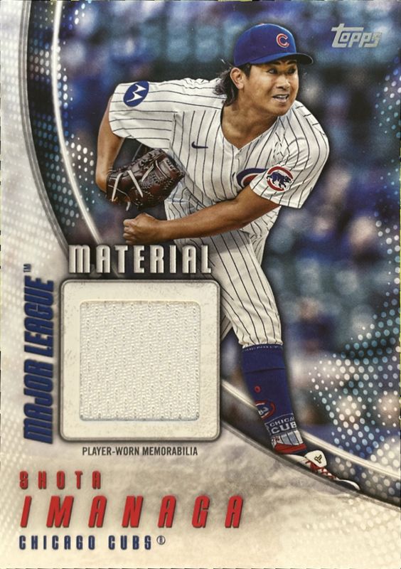 Shota Imanaga 2025 Topps #MLM-SI Major League Material Relics RAW