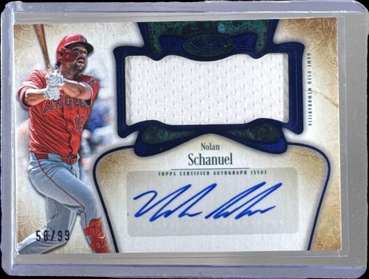 2026 Topps Tier One #AT1JR-NS Autographed Tier One Jumbo Relic - Blue Foil /99