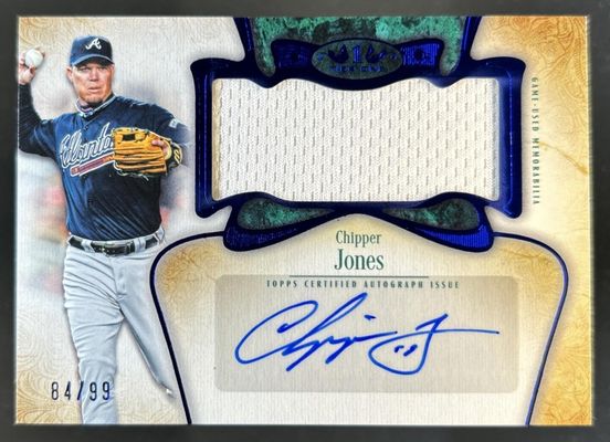 2026 Topps Tier One #AT1JR-CJ Autographed Tier One Jumbo Relic - Blue Foil /99