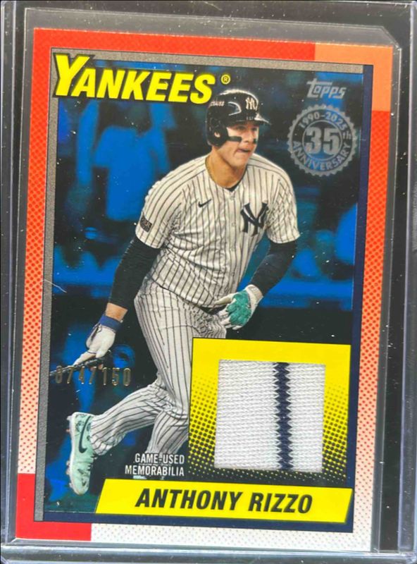Anthony Rizzo 2025 Topps #90R2-ARI 1990 Baseball Relics (Series Two) - Blue /150 RAW
