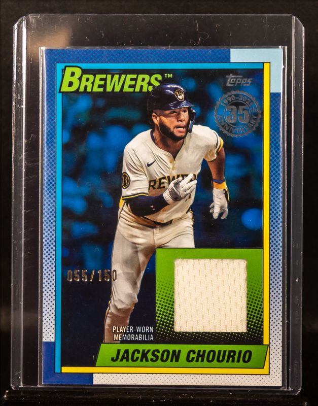 Jackson Chourio 2025 Topps #90R2-JC 1990 Baseball Relics (Series Two) - Blue /150 RAW