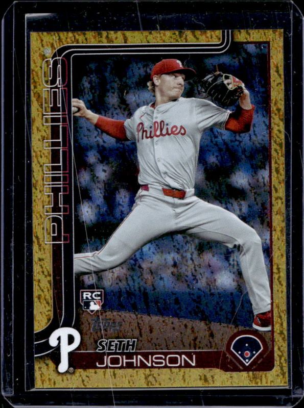 Seth Johnson 2025 Topps #362 Gold Holo Foil /50 Rookie RAW