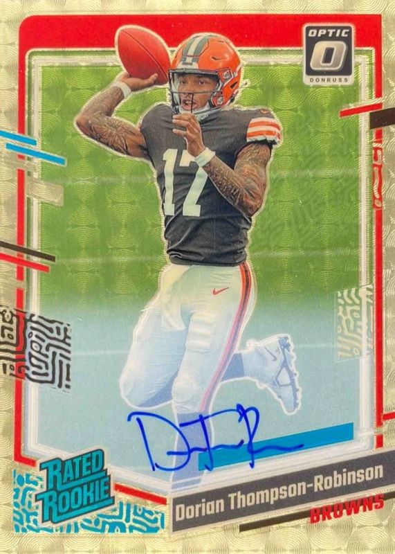 2023 Optic #225 Rated Rookie Autographs - Gold Vinyl /1