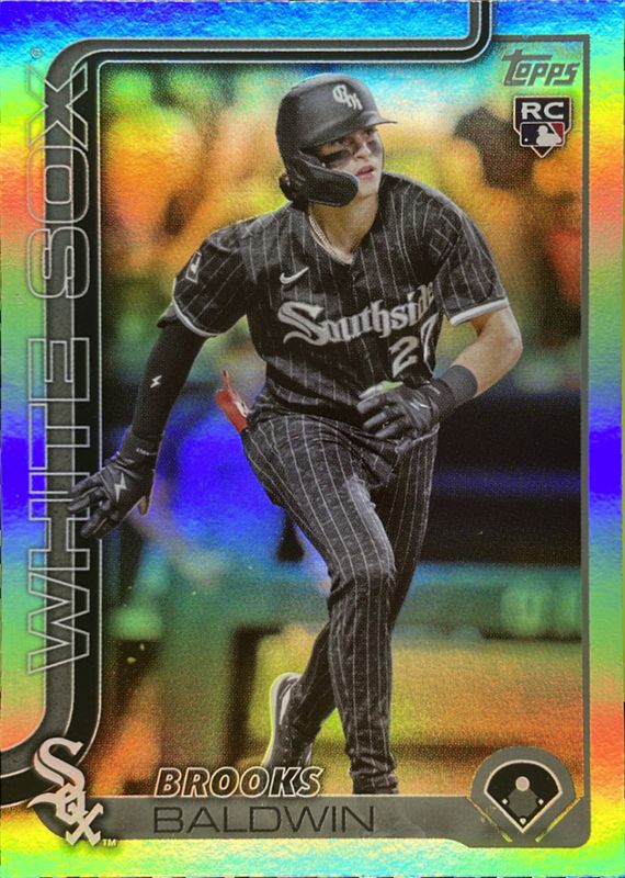Brooks Baldwin 2025 Topps #249 Rainbow Foil Rookie RAW