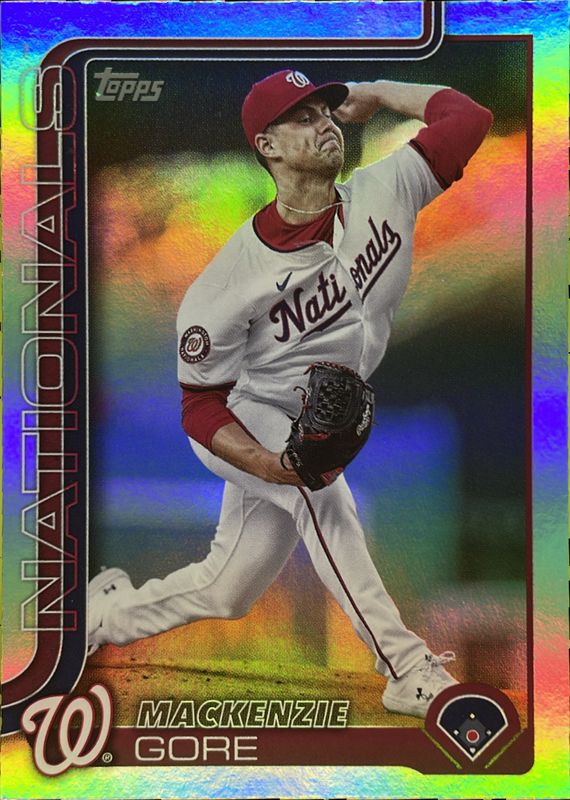 MacKenzie Gore 2025 Topps #334 Rainbow Foil RAW