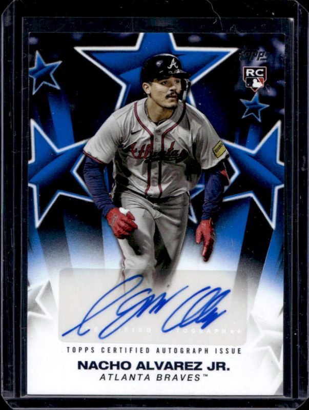 Nacho Alvarez Jr. 2025 Topps #BSA-NA Baseball Stars Autographs (Series 2) - Blue /150 Rookie RAW