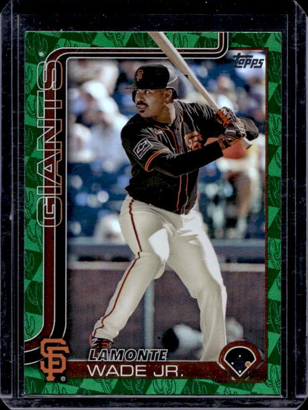 LaMonte Wade Jr. 2025 Topps #219 Spring Training Green Foilboard /99 RAW