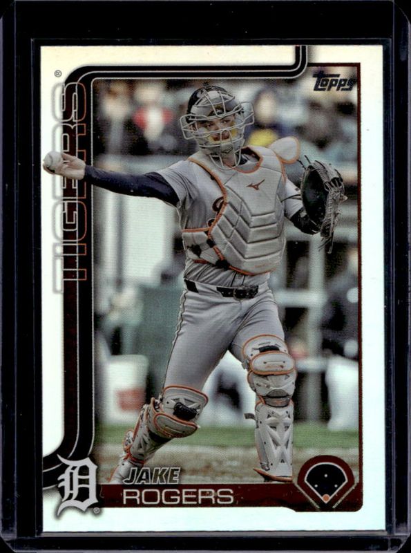 Jake Rogers 2025 Topps #55 Rainbow Foil RAW