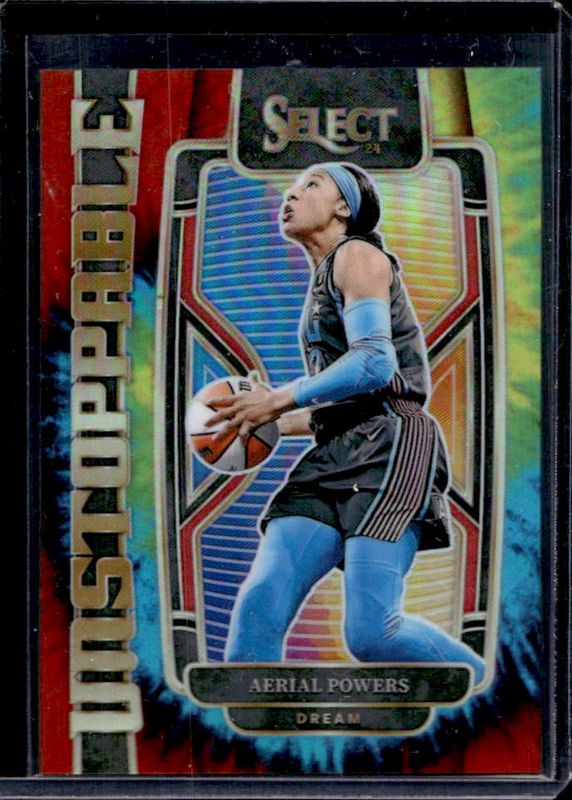 Aerial Powers 2024 Select WNBA #18 Unstoppable Tie-Dye /25 RAW