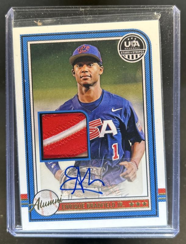 2025 USA Stars & Stripes #5 USA Baseball Alumni Signatures Materials - Prime /25