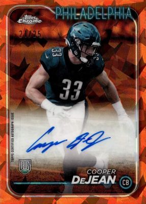 2024 Topps Chrome Sapphire Edition #RA-CDE Rookie Autographs - Orange /25