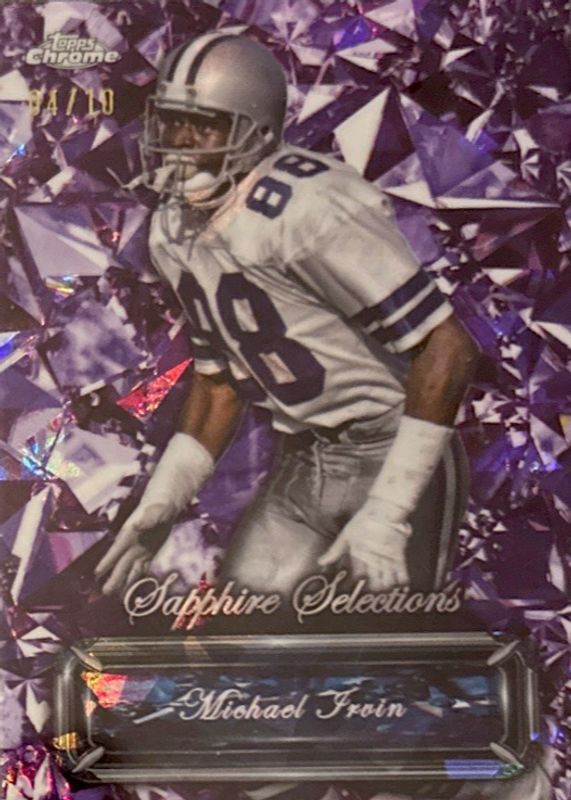 Michael Irvin 2024 Topps Chrome Sapphire Edition #SS-15 Sapphire Selections - Purple /10 RAW