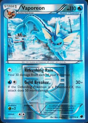 2013 Black & White: Plasma Freeze #020/116 Reverse Holo