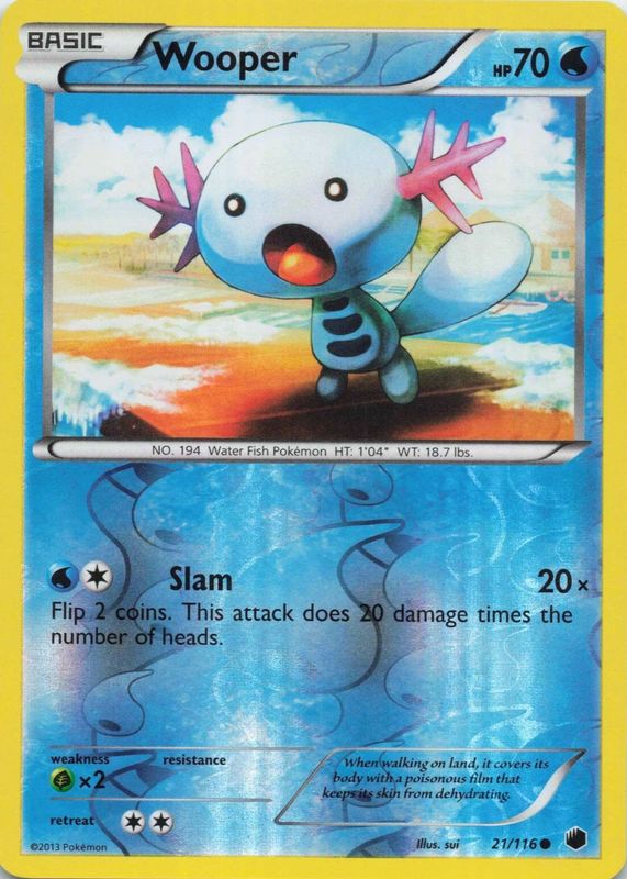 2013 Black & White: Plasma Freeze #021/116 Reverse Holo