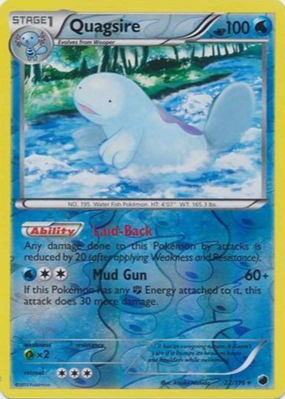 2013 Black & White: Plasma Freeze #022/116 Reverse Holo
