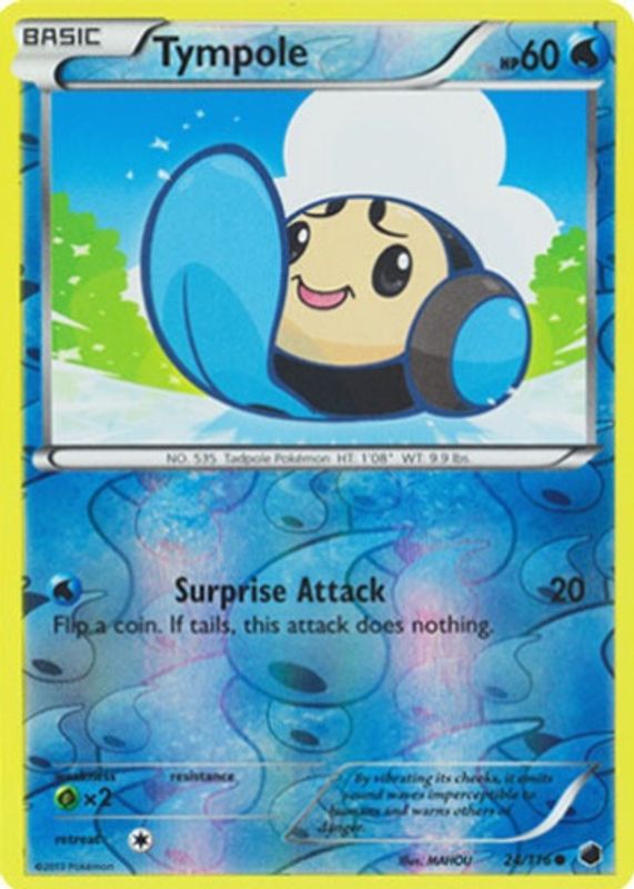 2013 Black & White: Plasma Freeze #024/116 Reverse Holo